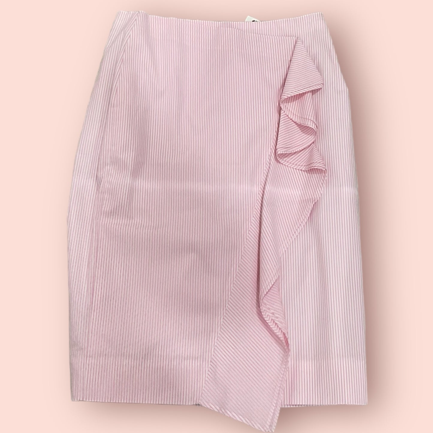 J. Crew Size 6 NWT Pink and White Skirt