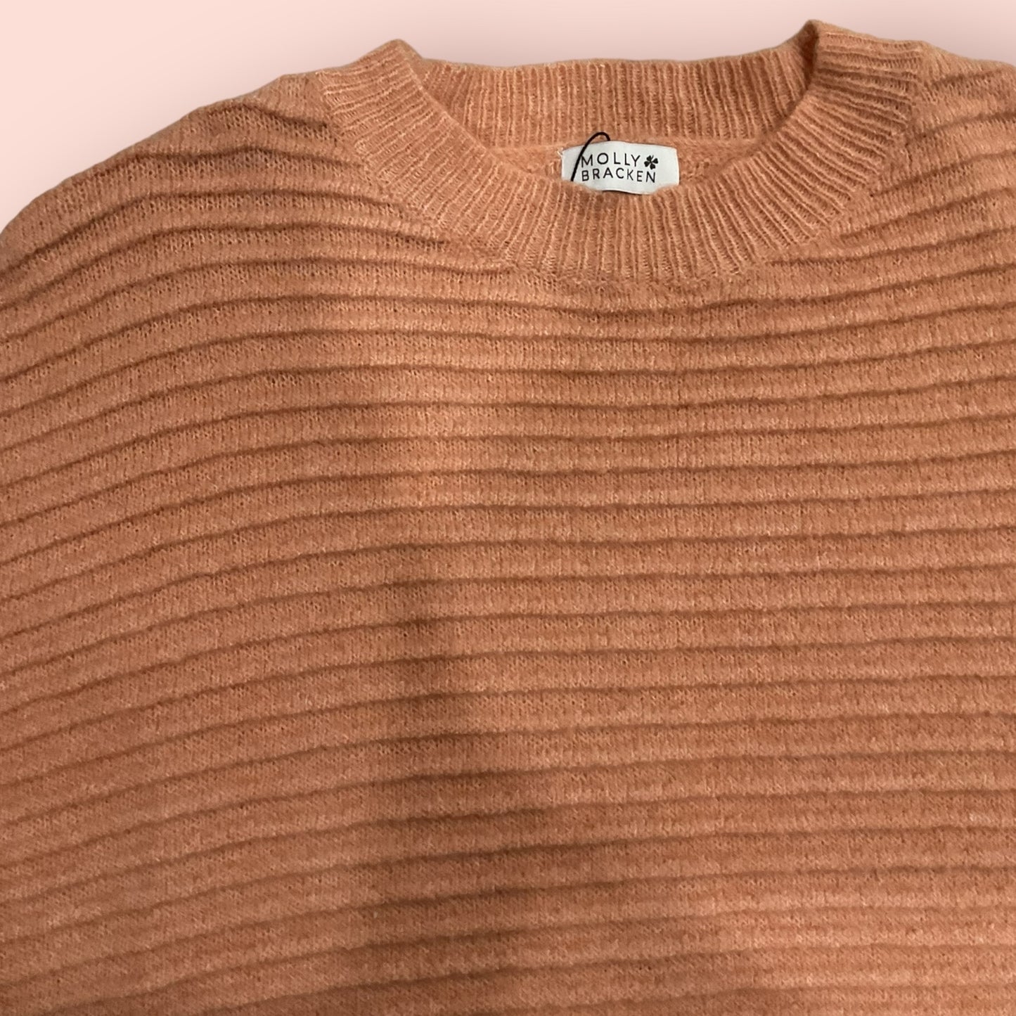 Molly Bracken Size XL NWOT Peach Sweater